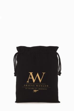 Arsenal Black Cotton Drawstring Bag  from Cotton Barons