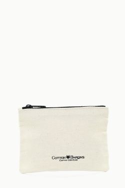 Natural Cotton Zip Bag by Cotton Barons