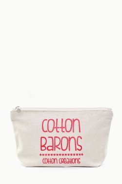 Natural Zip Bag from Cotton Barons