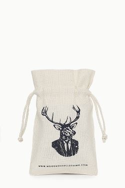 Woodhouse clothing Natural Cotton Drawstring Bag  from Cotton Barons